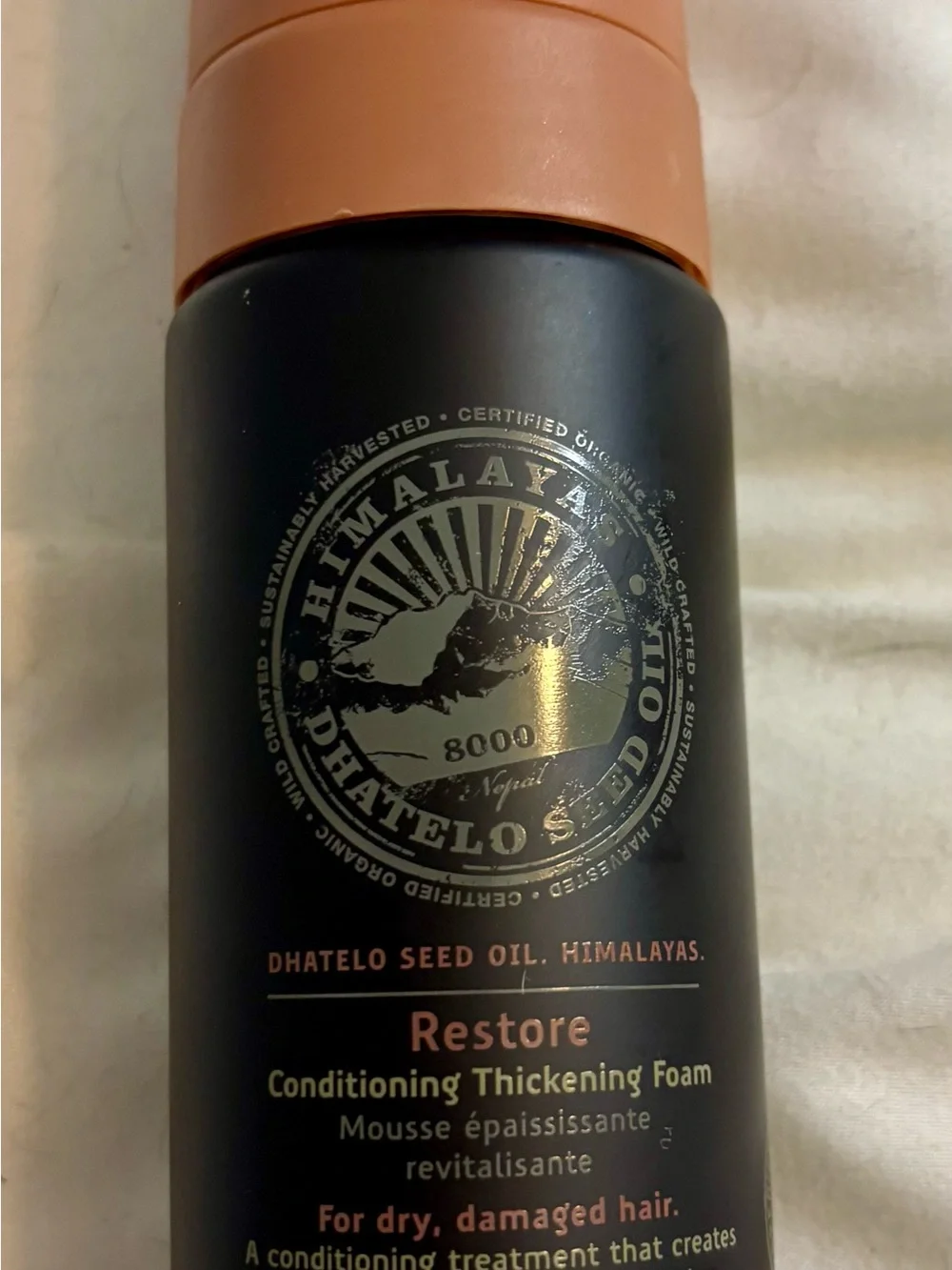 Himalayas Restore Conditioning Thickening Foam - Peach/Black